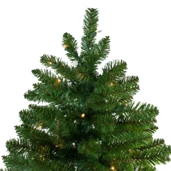Northlight 10 To 14 Feet Tall></noscript>10' Pre-Lit Everett Pine Slim Artificial Christmas Tree, Clear Lights