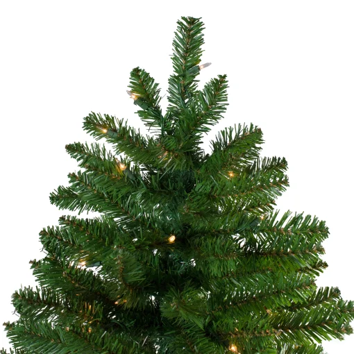 Northlight 10 To 14 Feet Tall>10' Pre-Lit Everett Pine Slim Artificial Christmas Tree, Clear Lights