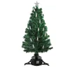 Northlight Fiber Optic Trees>4' Pre-Lit Fiber Optic Artificial Christmas Tree With Candles - Multi Lights