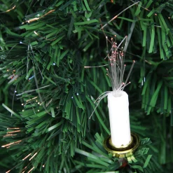 Northlight Fiber Optic Trees>4' Pre-Lit Fiber Optic Artificial Christmas Tree With Candles - Multi Lights
