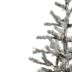 Northlight 3 And 3.5 Feet Tall></noscript>3' Pre-Lit Flocked Alpine Twig Artificial Christmas Tree - Warm White Lights