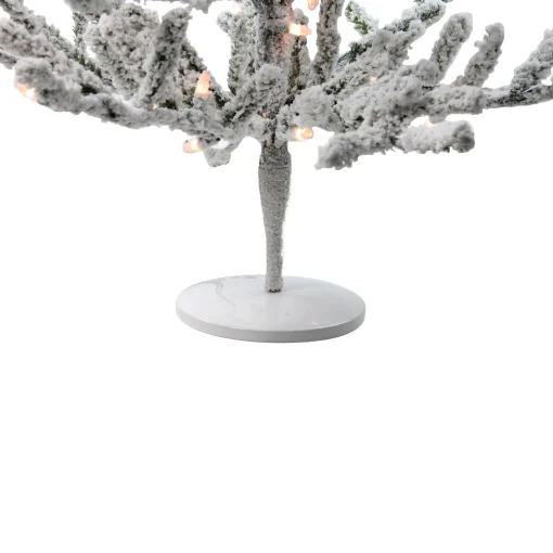 Northlight 3 And 3.5 Feet Tall>3' Pre-Lit Flocked Alpine Twig Artificial Christmas Tree - Warm White Lights
