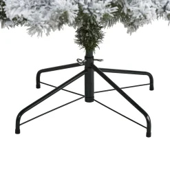 Nearly Natural 8 And 8.5 Feet Tall></noscript>8' Pre-Lit Flocked Fir Artificial Christmas Tree, Clear Led Lights