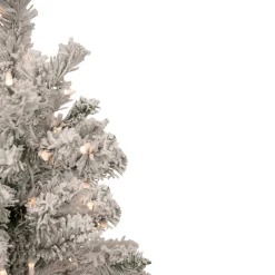 Northlight 2.5 Feet Tall And Smaller></noscript>2' Pre-Lit Flocked Madison Pine Artificial Christmas Tree, Clear Lights