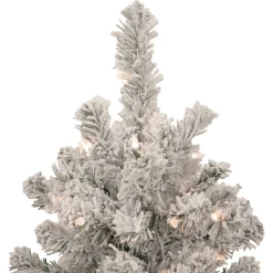 Northlight 2.5 Feet Tall And Smaller></noscript>2' Pre-Lit Flocked Madison Pine Artificial Christmas Tree, Clear Lights