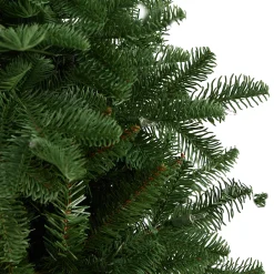 Nearly Natural 5 And 5.5 Feet Tall></noscript>5' Pre-Lit Flocked North Carolina Fir Artificial Christmas Tree, Warm White Lights