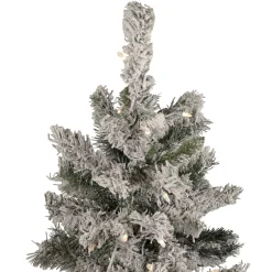 Northlight 4 And 4.5 Feet Tall></noscript>4.5' Pre-Lit Flocked Pine Medium Artificial Christmas Tree - Clear Lights