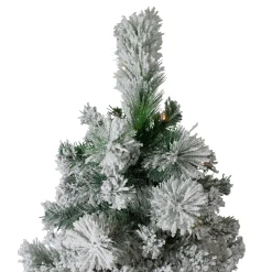 Northlight 7 And 7.5 Feet Tall></noscript>7.5' Pre-Lit Flocked Somerset Spruce Artificial Christmas Tree - Clear Lights