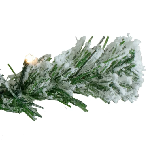 Northlight 7 And 7.5 Feet Tall>7.5' Pre-Lit Flocked Somerset Spruce Artificial Christmas Tree - Clear Lights