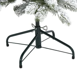 Nearly Natural 5 And 5.5 Feet Tall></noscript>5' Pre-Lit Flocked South Carolina Artificial Christmas Tree, Clear Led Lights
