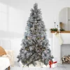 Northlight 7 And 7.5 Feet Tall>7.5' Pre-Lit Full Black Spruce Artificial Christmas Tree - Clear Led Lights