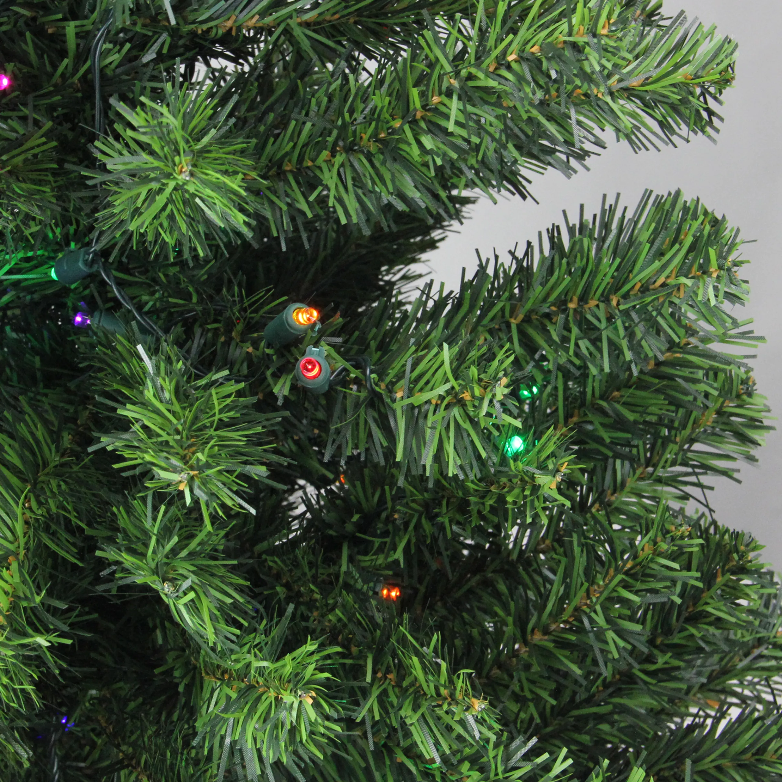 Northlight 3 And 3.5 Feet Tall>3' Pre-Lit Full Canadian Pine Artificial Christmas Tree - Multicolor Led Lights