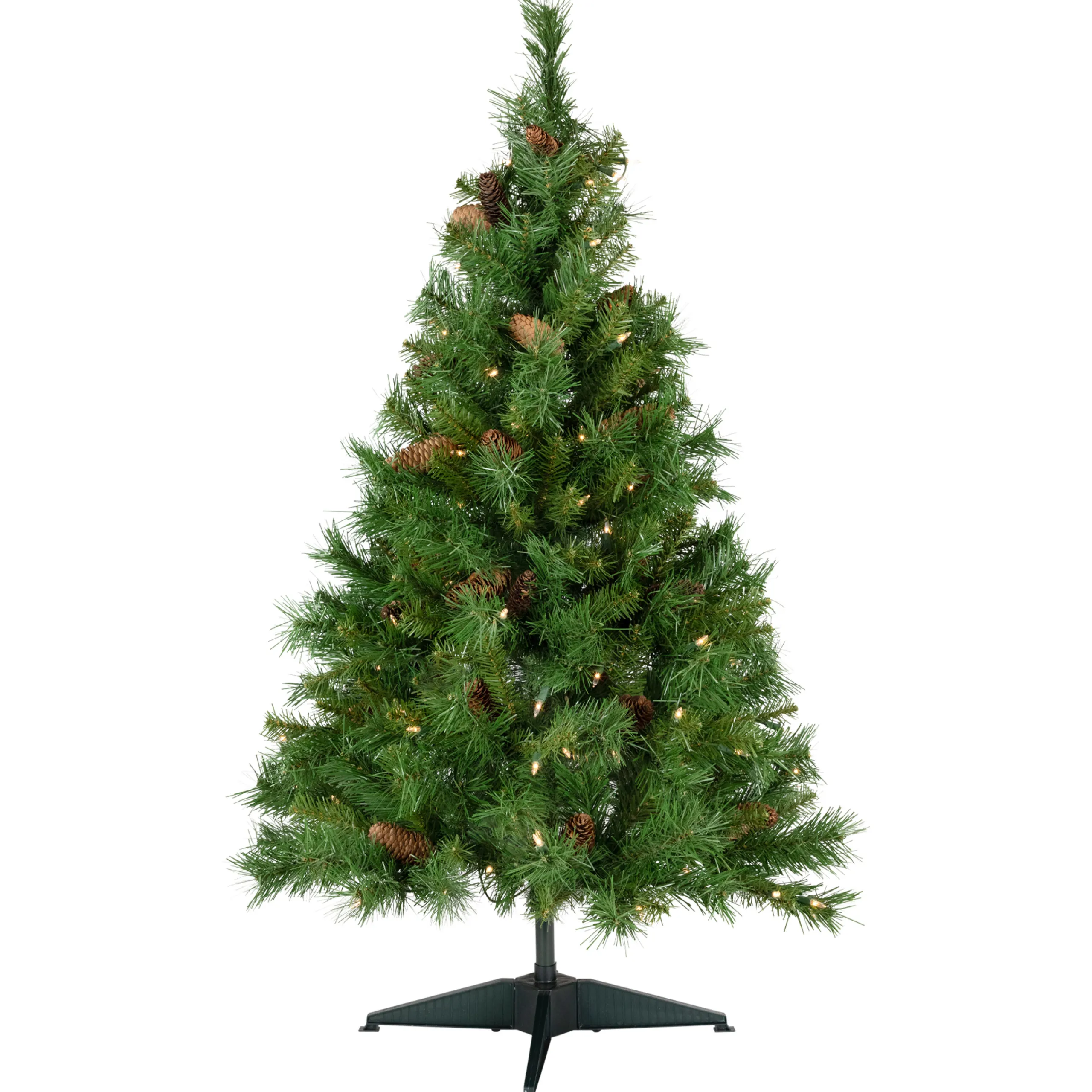 Northlight 4 And 4.5 Feet Tall>4' Pre-Lit Full Dakota Red Pine Artificial Christmas Tree, Clear Lights
