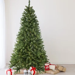 Northlight 7 And 7.5 Feet Tall></noscript>7.5' Pre-Lit Full Multi-Function Basset Pine Artificial Christmas Tree - Dual Color Led Lights