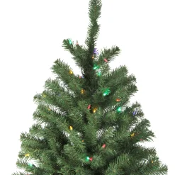 Northlight 7 And 7.5 Feet Tall></noscript>7.5' Pre-Lit Full Multi-Function Basset Pine Artificial Christmas Tree - Dual Color Led Lights