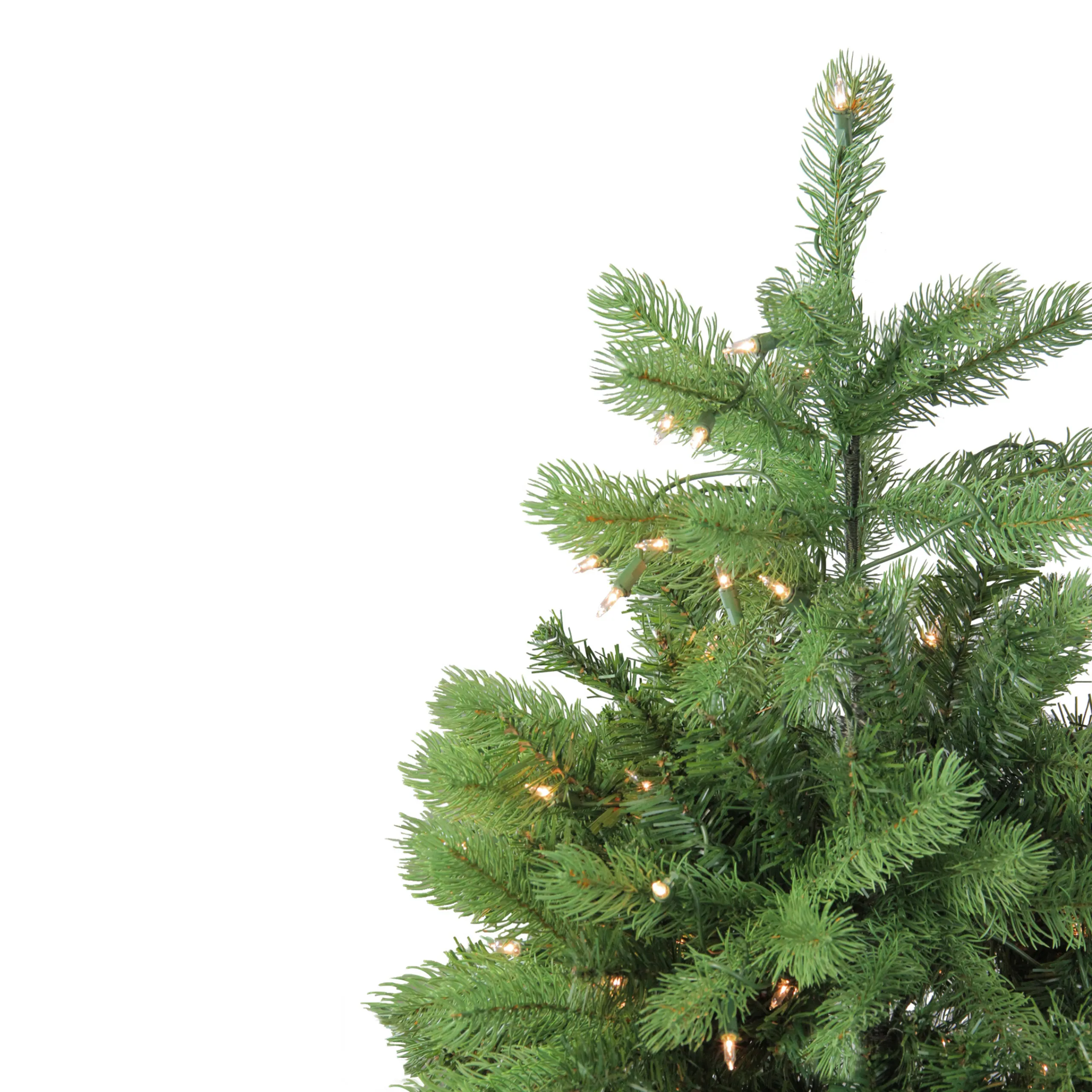 Northlight 4 And 4.5 Feet Tall>4' Pre-Lit Full Noble Fir Artificial Christmas Tree - Clear Lights