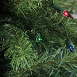 Northlight 4 And 4.5 Feet Tall>4' Pre-Lit Full Noble Fir Artificial Christmas Tree - Multi-Color Lights