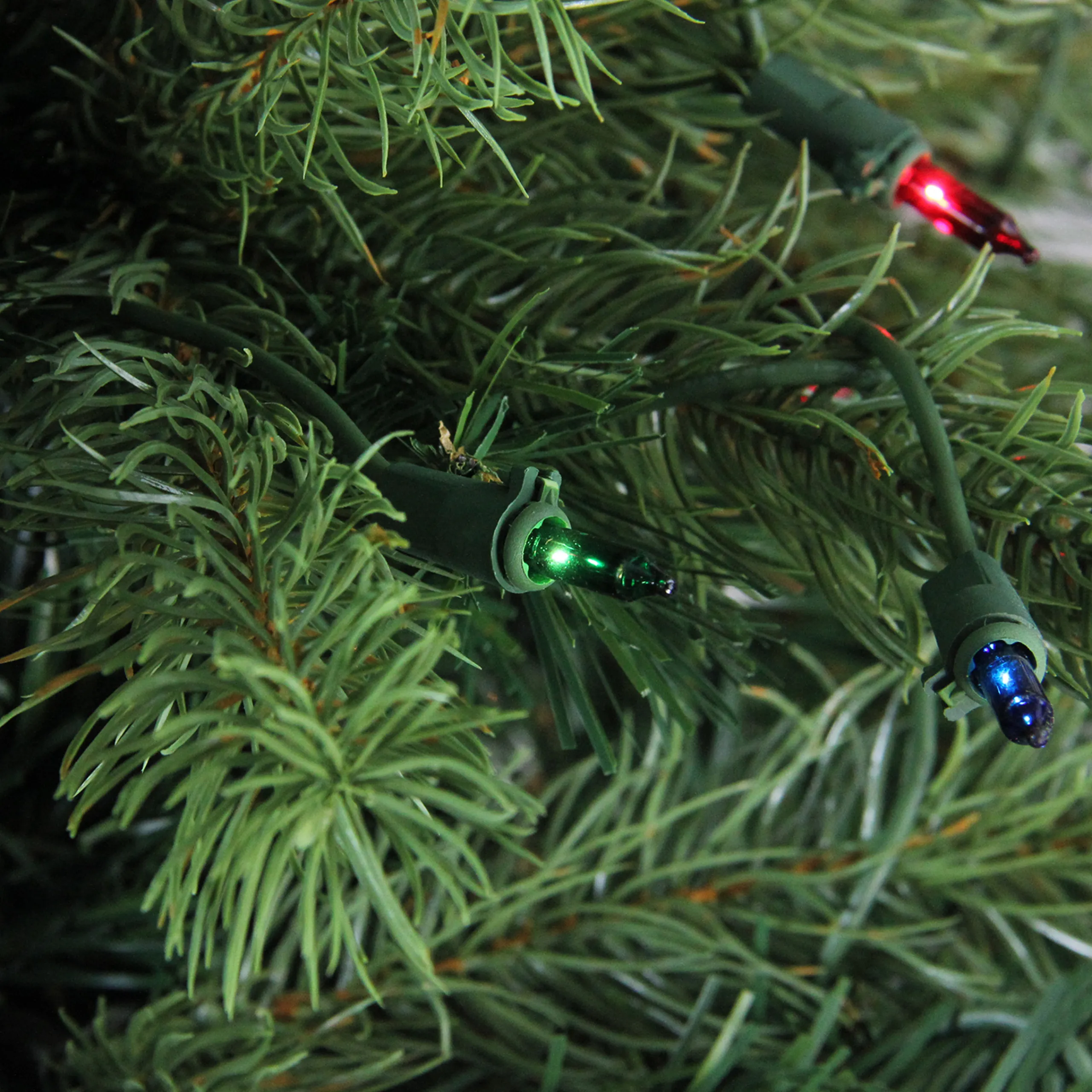 Northlight 4 And 4.5 Feet Tall>4' Pre-Lit Full Noble Fir Artificial Christmas Tree - Multi-Color Lights