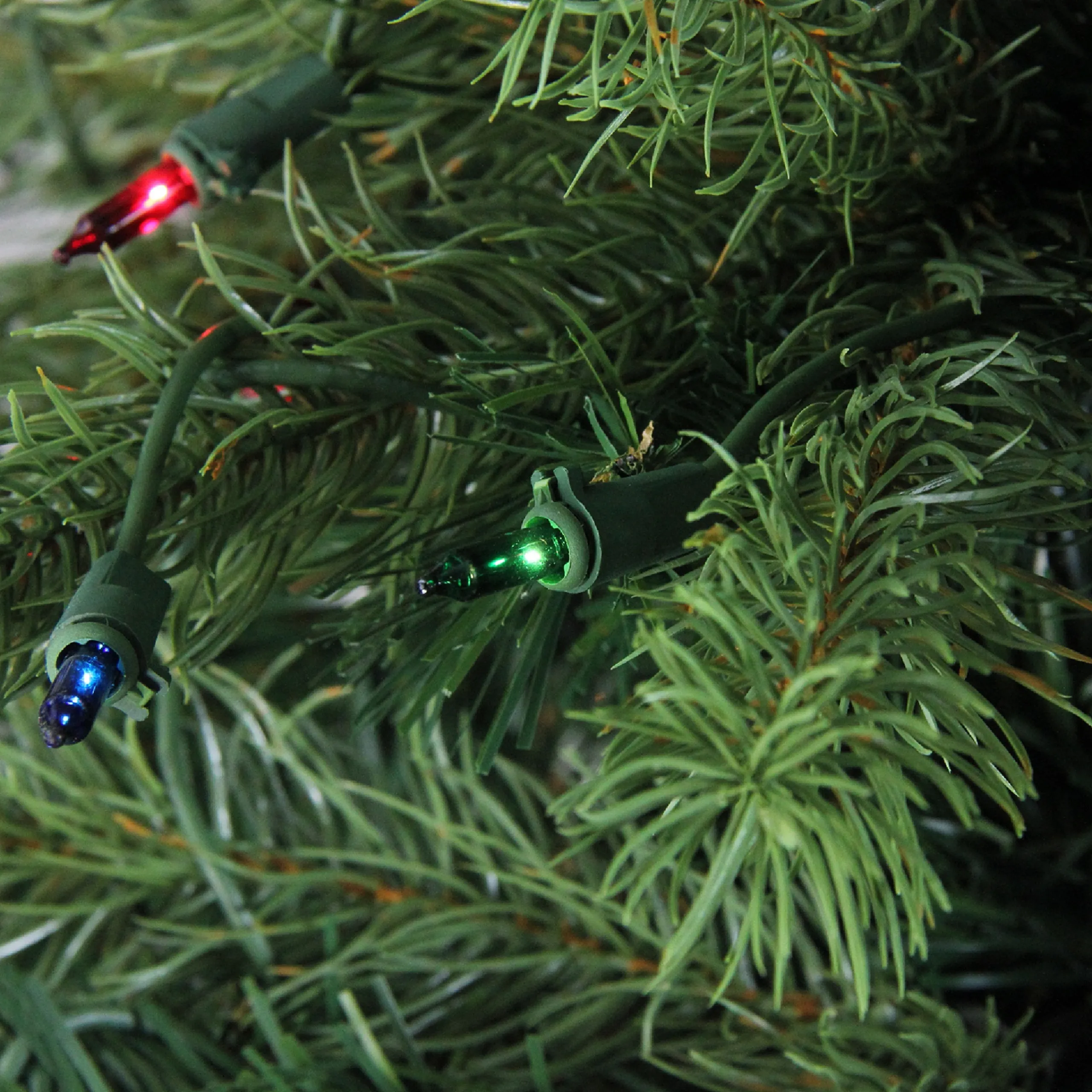 Northlight 4 And 4.5 Feet Tall>4' Pre-Lit Full Noble Fir Artificial Christmas Tree - Multi-Color Lights