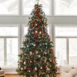 Northlight 9 And 9.5 Feet Tall>9' Pre-Lit Full Northern Pine Artificial Christmas Tree, Clear Lights