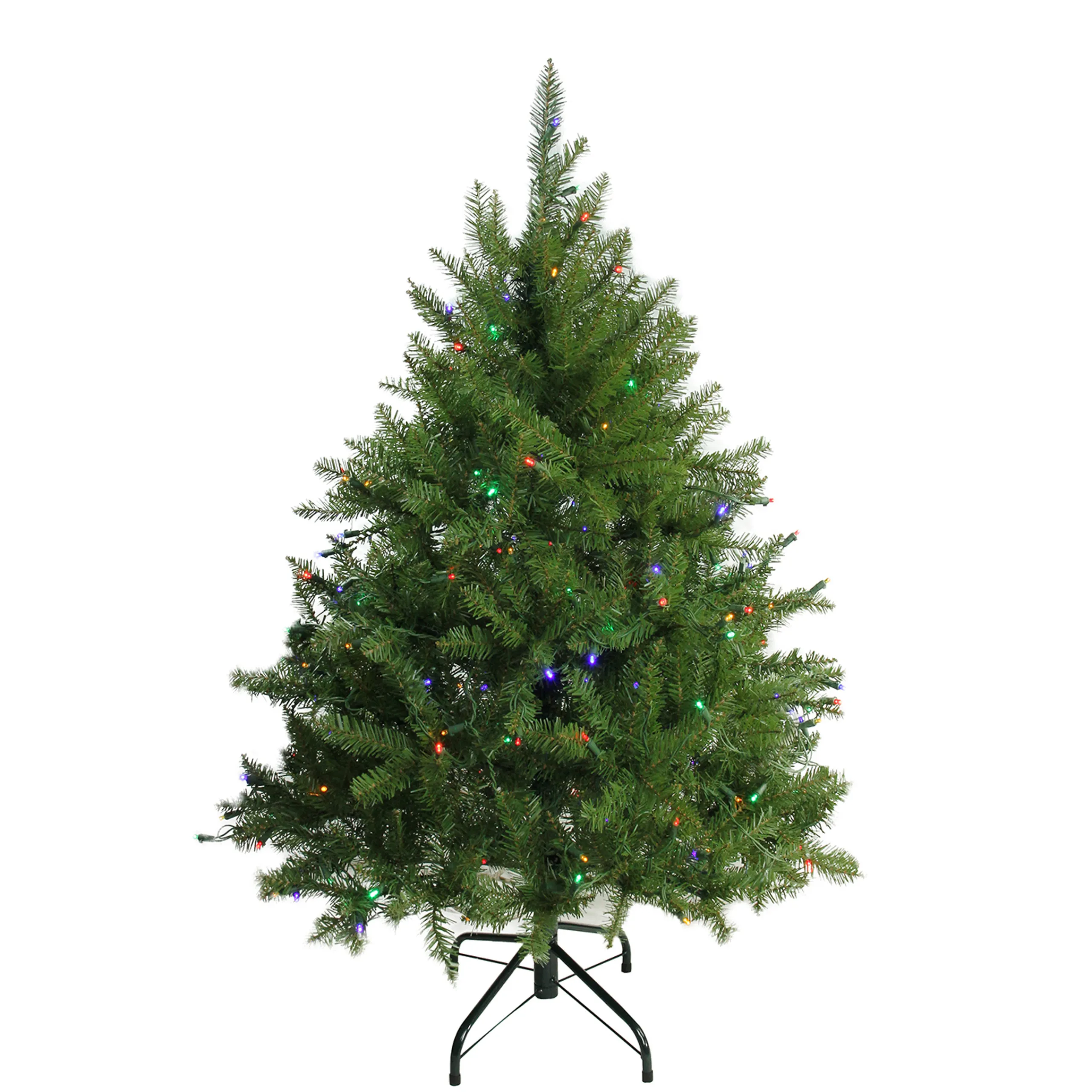 Northlight 4 And 4.5 Feet Tall>4' Pre-Lit Full Northern Pine Artificial Christmas Tree - Multicolor Led Lights