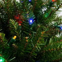 Northlight 4 And 4.5 Feet Tall>4' Pre-Lit Full Northern Pine Artificial Christmas Tree - Multicolor Led Lights