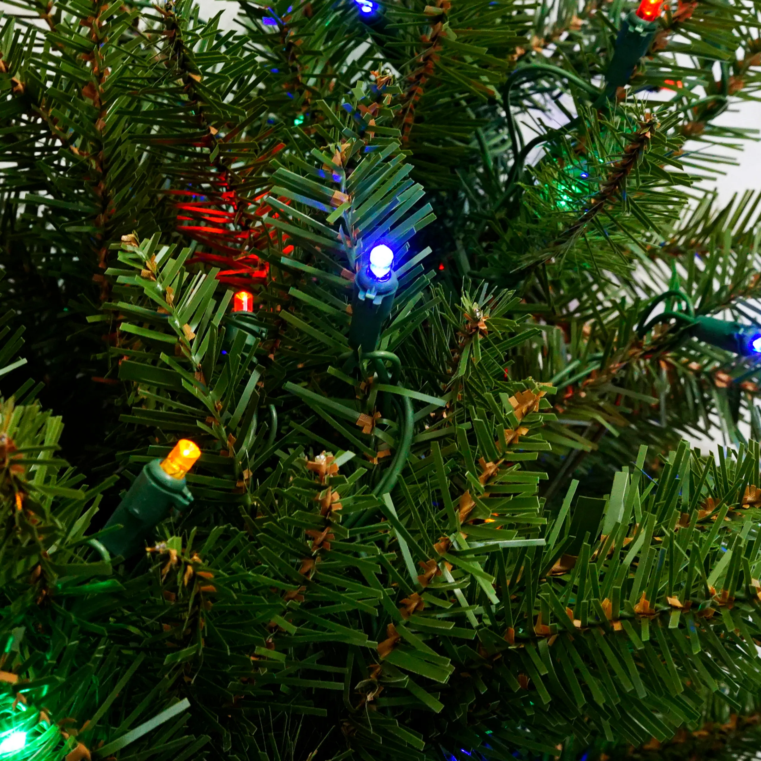 Northlight 4 And 4.5 Feet Tall>4' Pre-Lit Full Northern Pine Artificial Christmas Tree - Multicolor Led Lights