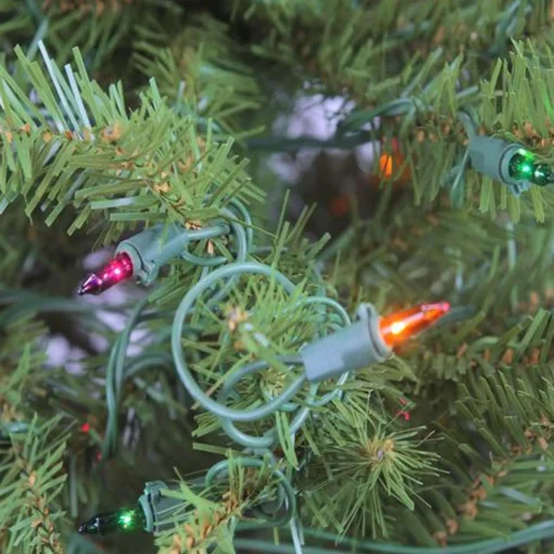 Northlight 9 And 9.5 Feet Tall>9' Pre-Lit Full Northern Pine Artificial Christmas Tree - Multicolor Lights