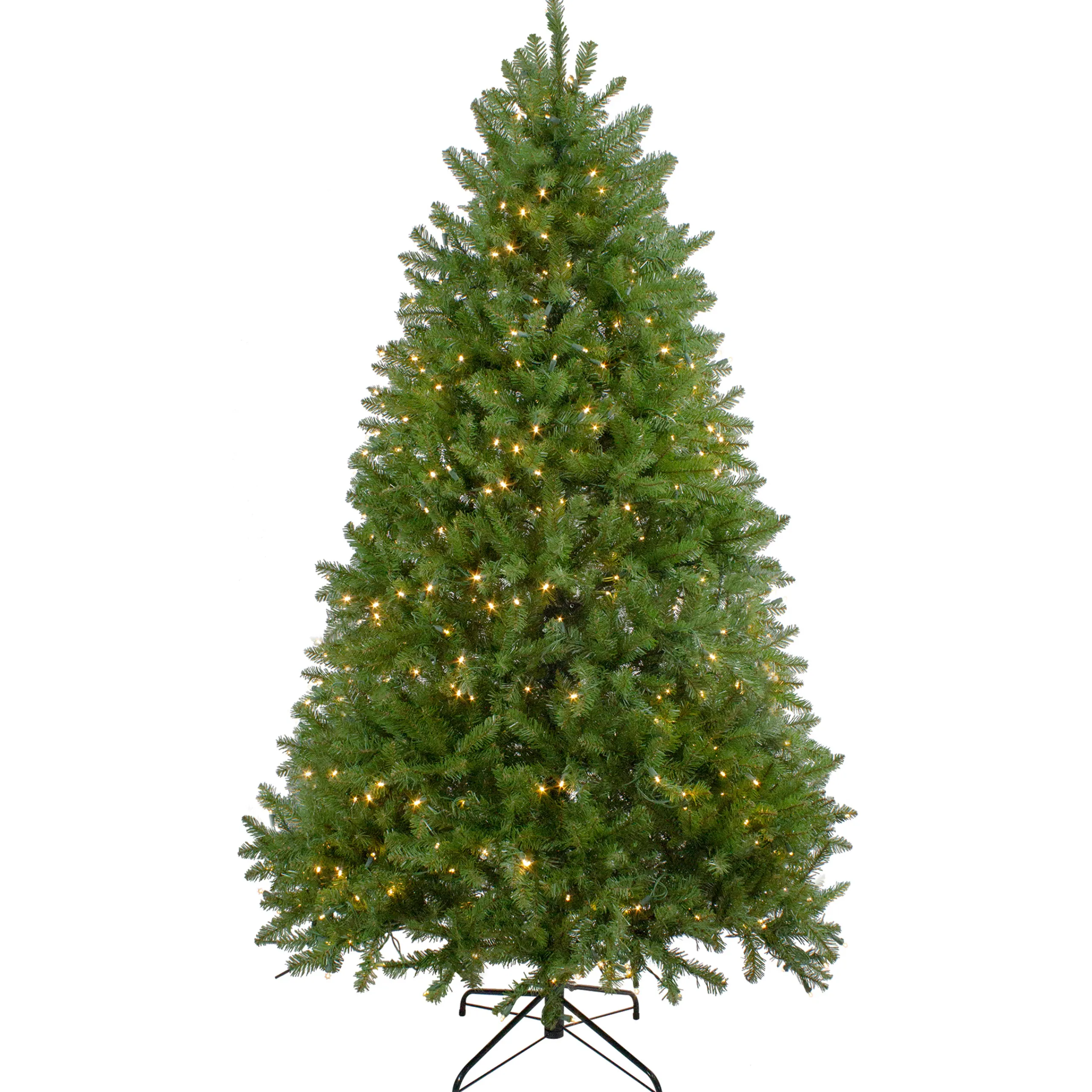 Northlight 6 And 6.5 Feet Tall>6.5' Pre-Lit Full Northern Pine Artificial Christmas Tree - Warm Clear Led Lights