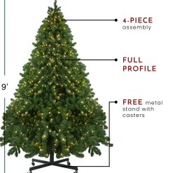 Northlight 9 And 9.5 Feet Tall></noscript>9' Pre-Lit Full Olympia Pine Artificial Christmas Tree - Warm White Lights