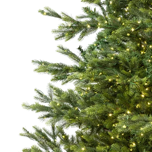 Northlight 6 And 6.5 Feet Tall>6.5' Pre-Lit Full Oregon Noble Fir Artificial Christmas Tree - Warm White Led Lights