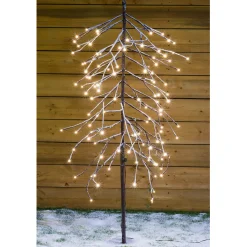 Hi-Line Gifts Pre-Lit Traditional Trees></noscript>3.75' Pre-Lit Functional Pencil Artificial Christmas Tree, Warm White Led Lights