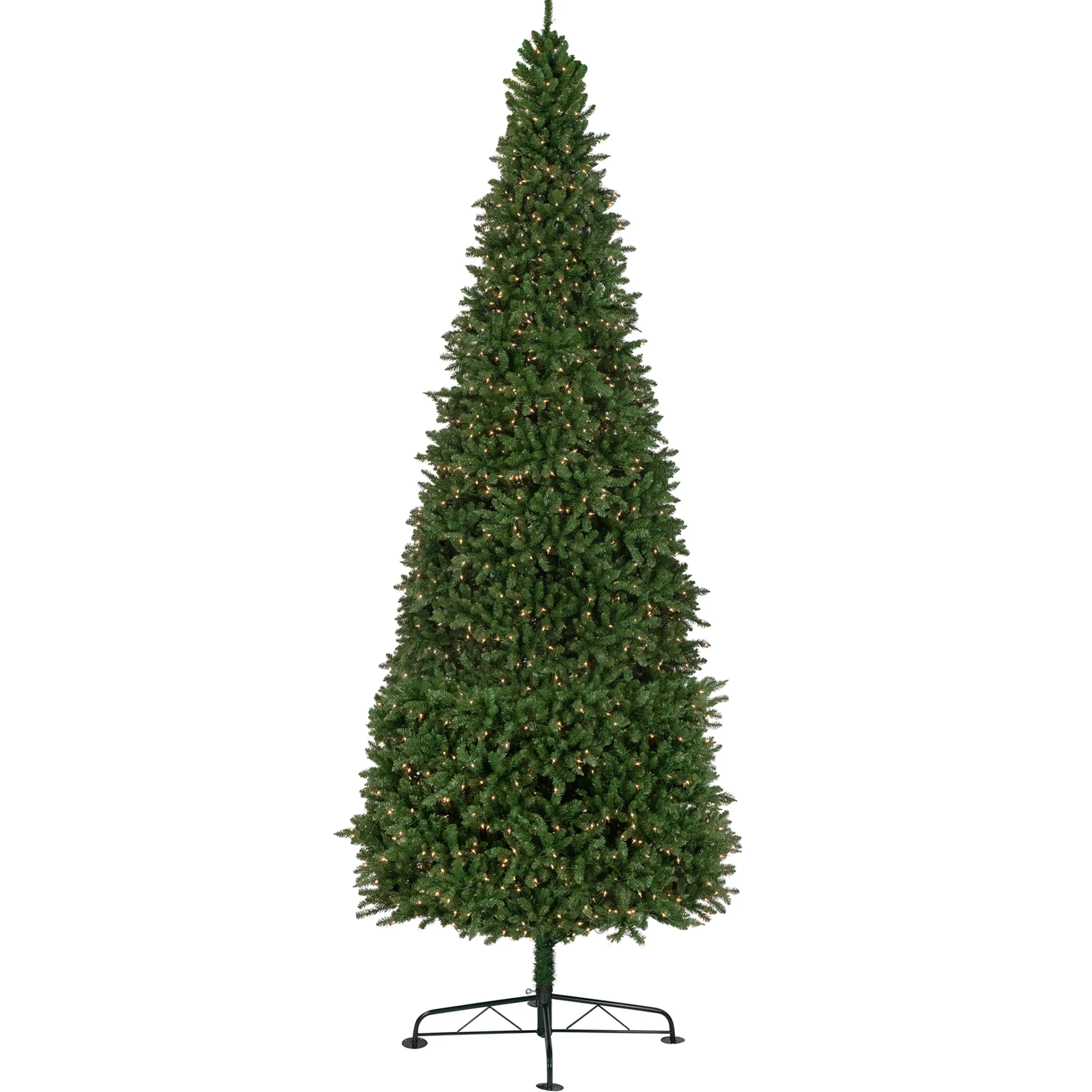 Northlight Pre-Lit Traditional Trees>15' Pre-Lit Genoa Fraser Fir Slim Artificial Christmas Tree, Clear Lights