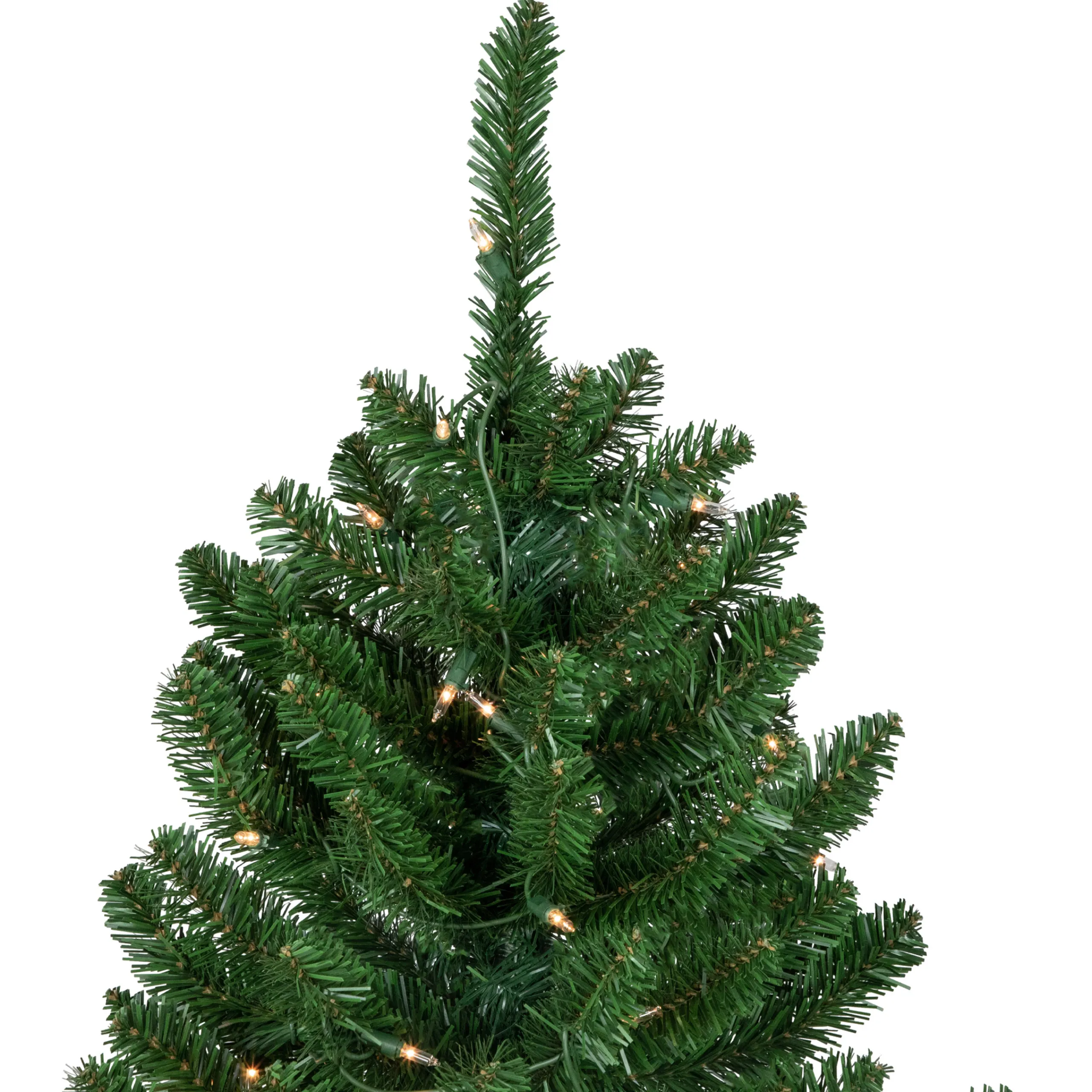 Northlight Pre-Lit Traditional Trees>15' Pre-Lit Genoa Fraser Fir Slim Artificial Christmas Tree, Clear Lights