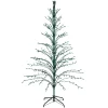 Northlight Yard Art Trees>6' Pre-Lit Green Cascade Twig Tree Christmas Outdoor Decor - Green Lights