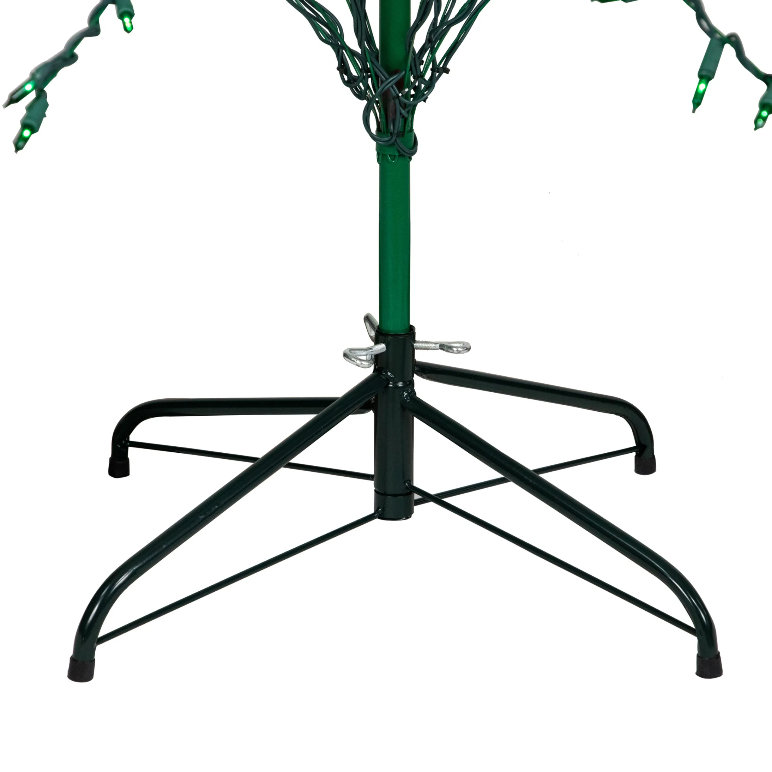 Northlight Yard Art Trees>6' Pre-Lit Green Cascade Twig Tree Christmas Outdoor Decor - Green Lights