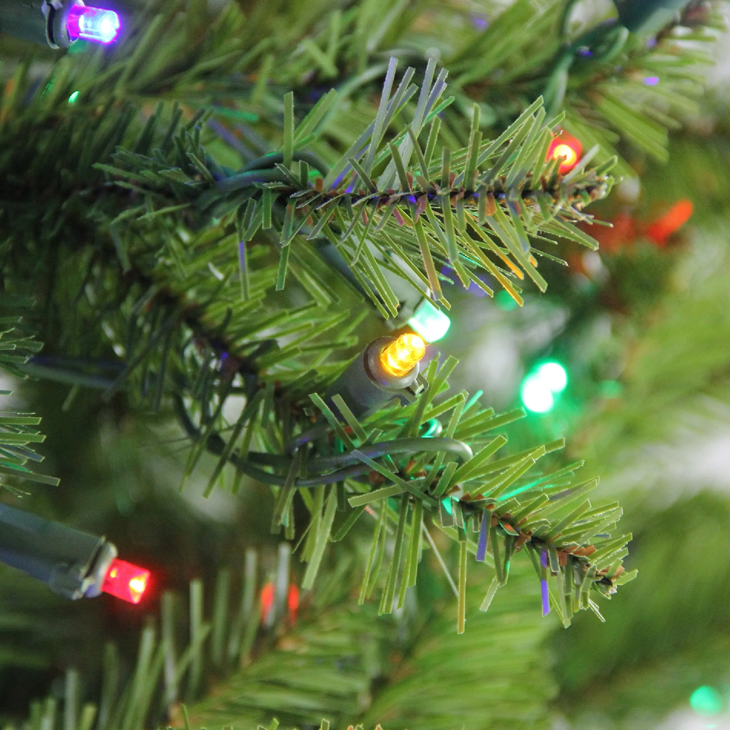 Northlight 9 And 9.5 Feet Tall>9' Pre-Lit Green Medium Northern Pine Artificial Christmas Tree - Multicolor Led Lights