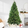 Northlight 7 And 7.5 Feet Tall>7.5' Pre-Lit Green Medium Pine Artificial Christmas Tree - Clear Lights