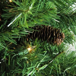 Northlight 7 And 7.5 Feet Tall></noscript>7.5' Pre-Lit Green Medium Pine Artificial Christmas Tree - Clear Lights