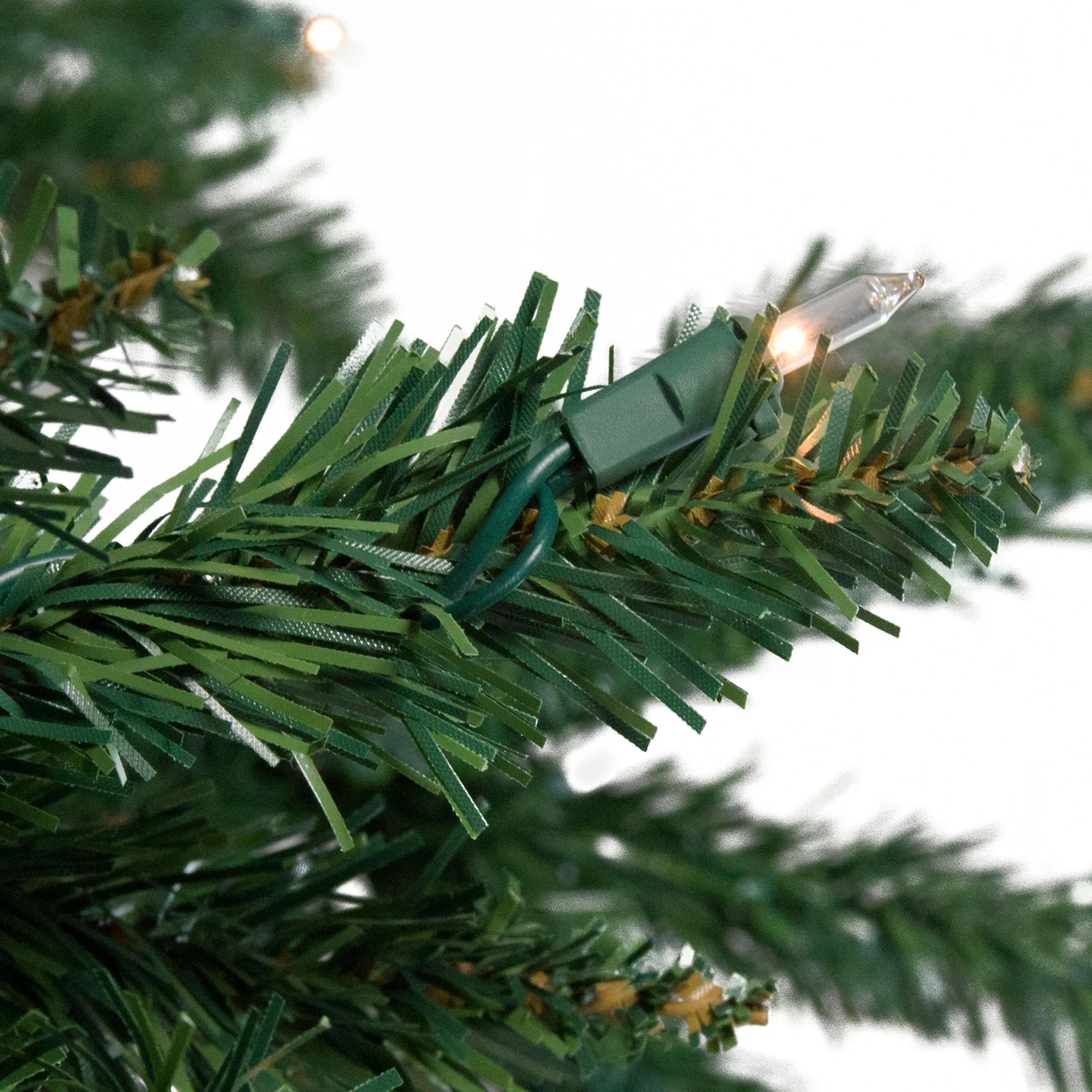 Northlight 7 And 7.5 Feet Tall>7' Pre-Lit Green Spruce Artificial Upside Down Christmas Tree - Clear Lights