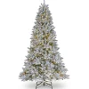National Tree Company 9 And 9.5 Feet Tall>9' Pre-Lit Iceland Fir Artificial Christmas Tree, Dual Color Cosmic Led Lights