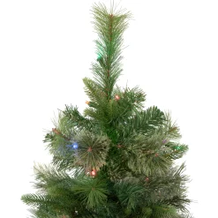 Northlight 3 And 3.5 Feet Tall></noscript>3' Pre-Lit Kingston Cashmere Pine Full Artificial Christmas Tree, Multi Led Lights