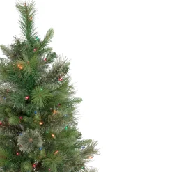 Northlight 3 And 3.5 Feet Tall></noscript>3' Pre-Lit Kingston Cashmere Pine Full Artificial Christmas Tree, Multi Lights