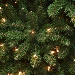 National Tree Company 7 And 7.5 Feet Tall></noscript>7.5' Pre-Lit Kingswood Fir Slim Artificial Christmas Tree, Clear Lights