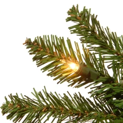 National Tree Company 7 And 7.5 Feet Tall></noscript>7.5' Pre-Lit Kingswood Fir Slim Artificial Christmas Tree, Clear Lights