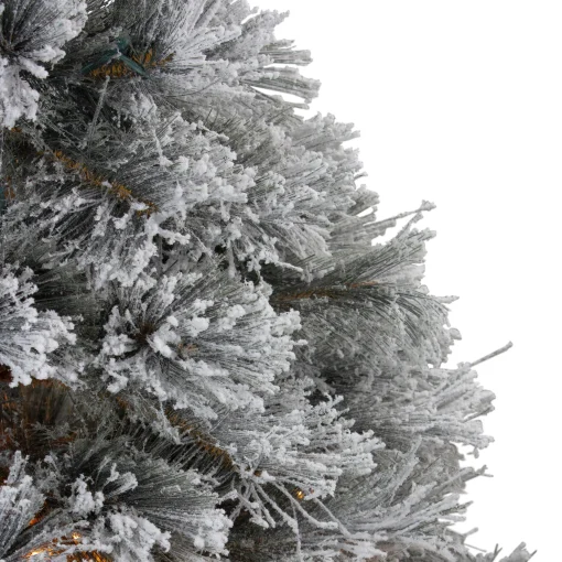 Northlight 4 And 4.5 Feet Tall>4.5' Pre-Lit Led Black Spruce Artificial Christmas Tree - Clear Lights