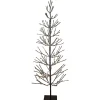 Northlight Yard Art Trees>6' Pre-Lit Led Brown Artificial Christmas Tree With Icicle Lights- Clear Lights