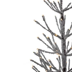 Northlight Yard Art Trees></noscript>4' Pre-Lit Led Brown Artificial Christmas Tree With Icicle Lights- Clear Lights