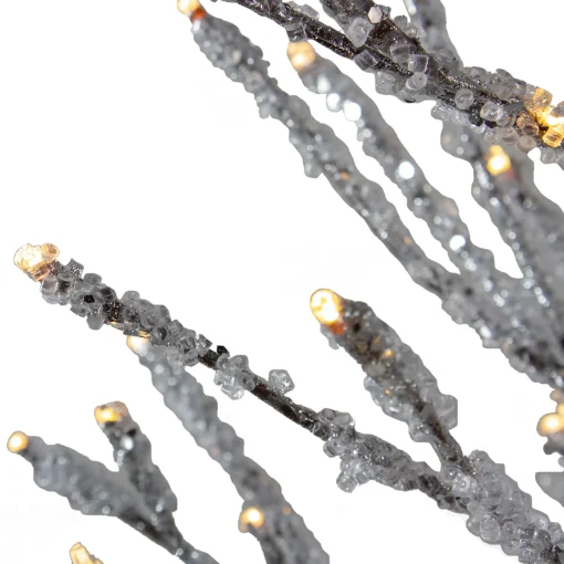 Northlight Yard Art Trees>4' Pre-Lit Led Brown Artificial Christmas Tree With Icicle Lights- Clear Lights