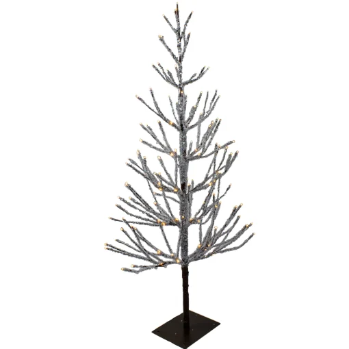 Northlight Yard Art Trees>4' Pre-Lit Led Brown Artificial Christmas Tree With Icicle Lights- Clear Lights